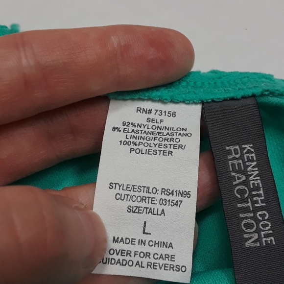 🌞NWOT Kenneth Cole mint green crocheted bottom A-28 - Picture 4 of 5